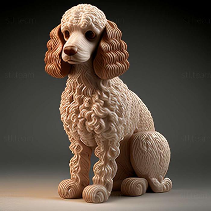 3D model Poodle dog (STL)